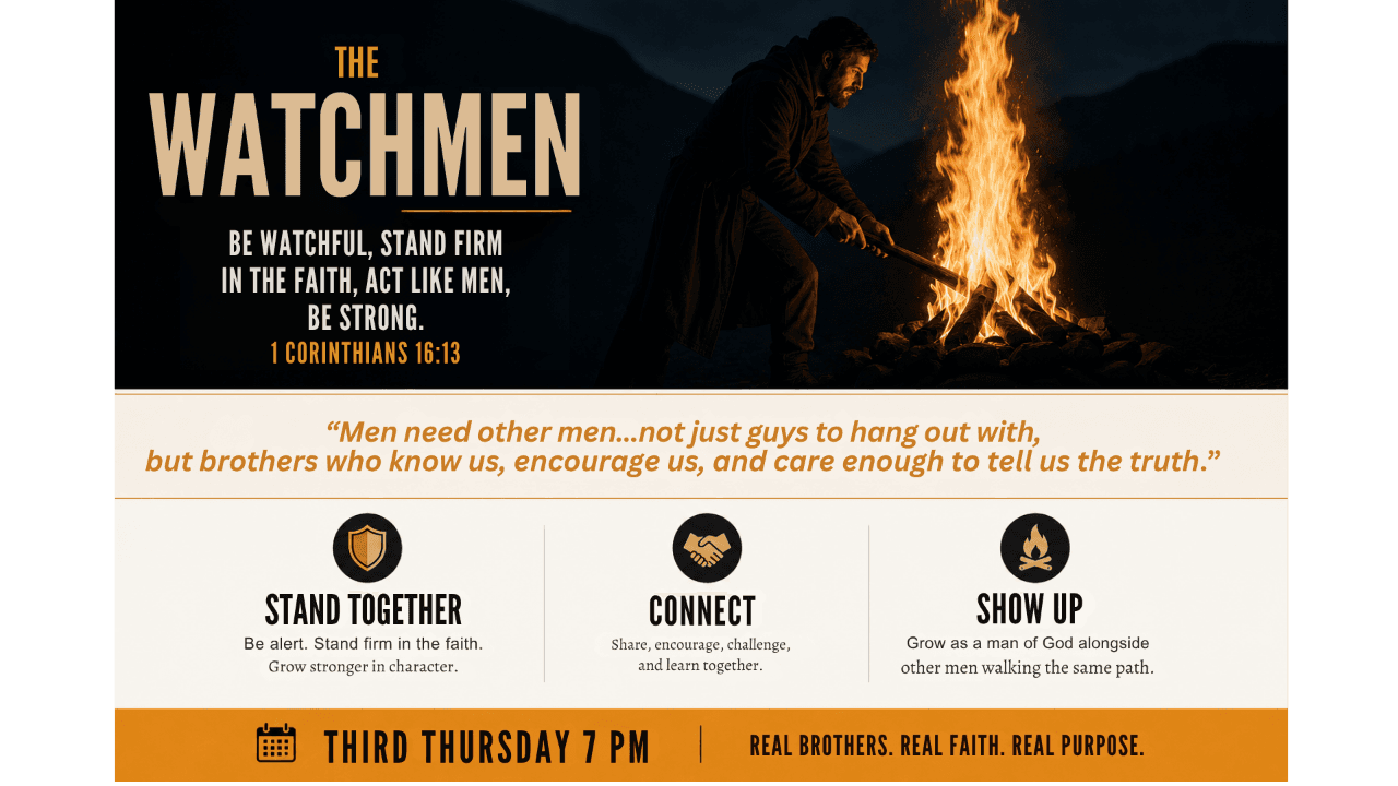 The Watchmen 3rd Thursday of the month 7 pm