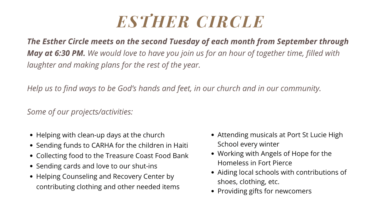 Description of Esther Circle